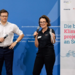 Die Moderatorin und der Bundesumweltminister