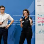 Die Moderatorin und der Bundesumweltminister